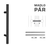 KLJUKA MP šifra K00 Ø 30 mm UN (BS - Črna mat) - par - MP BS (mat črna)