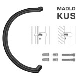 KLJUKA MP koda 816 Ø 30 mm SP - kos (BS - črna mat) - MP BS (mat črna)