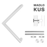 KLJUKA MP koda K14 Ø 30 mm UN - kos (WS - Bela mat) - MP WS (bela mat)