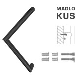 KLJUKA MP koda K14 Ø 30 mm ST - kos (BS - črna mat) - MP BS (mat črna)