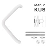 KLJUKA MP koda K14T Ø 32 mm UN - kos (WS - Bela mat) - MP WS (bela mat)