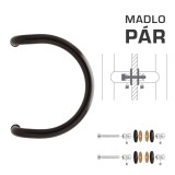 KLJUKA MP M1 WA/AS-STEKLO - par (Rjava RAL 8019) - MP Brown