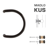 KLJUKA M1 WA/CS-STEKLO - kos (Rjava RAL 8019) - MP Brown