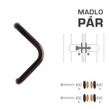 KLJUKA MP M6 WA/AS-STEKLO - par (Rjava RAL 8019) - MP Brown