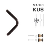 KLJUKA MP M6 WA/CS-STEKLO - kos (Rjava RAL 8019) - MP Brown