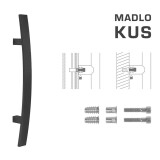 KLJUKA MP koda K41C 40x10 mm SP - kos (BS - Mat črna) - MP BS (mat črna)