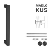 KLJUKA MP koda K02K 25x25 mm UN - kos (BS - črna mat) - MP BS (mat črna)