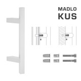 KLJUKA MP koda K31Z 25x25 mm SP - kos (WS - Bela mat) - MP WS (bela mat)