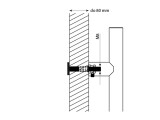 MP Pritrdilni material WA/C kos LES, PVC, AL (BS - mat črna) - MP BS (mat črna)