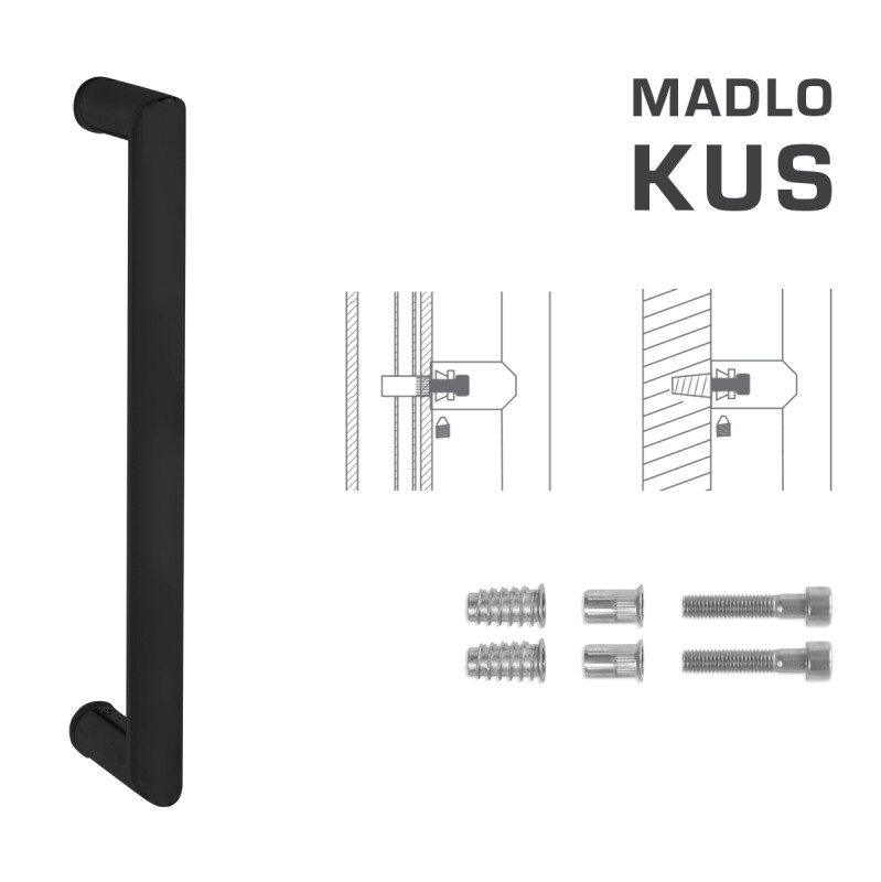 KLJUKA MP koda K02 Ø 25 mm SP (BS - Črna mat) - kos