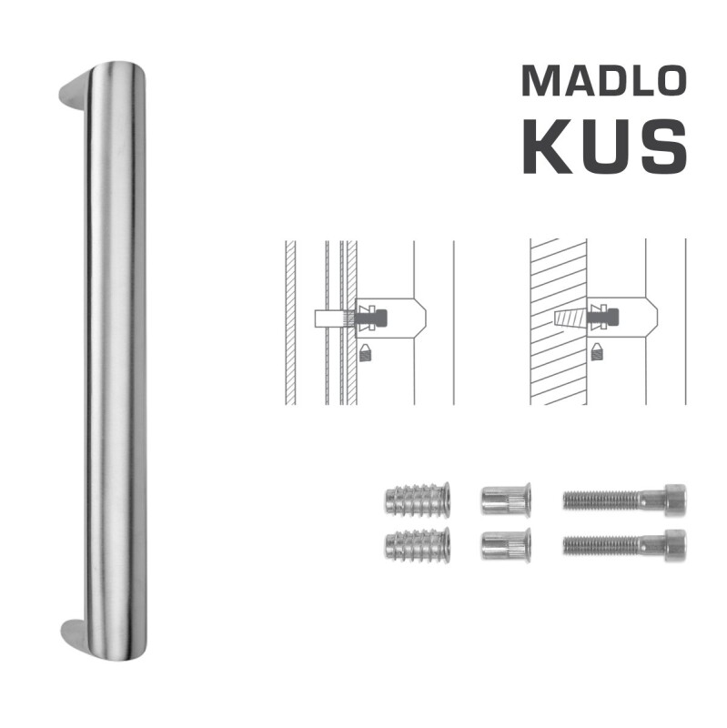 MP FT - ROČAJ koda K40 40x20 mm SP (BN - Brušeno nerjaveče jeklo) - kos