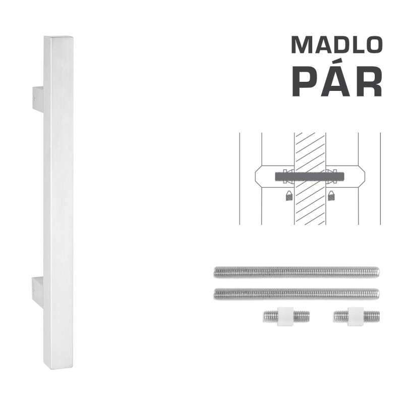 KLJUKA MP koda K31 25x25 mm UN - par (WS - Bela mat)