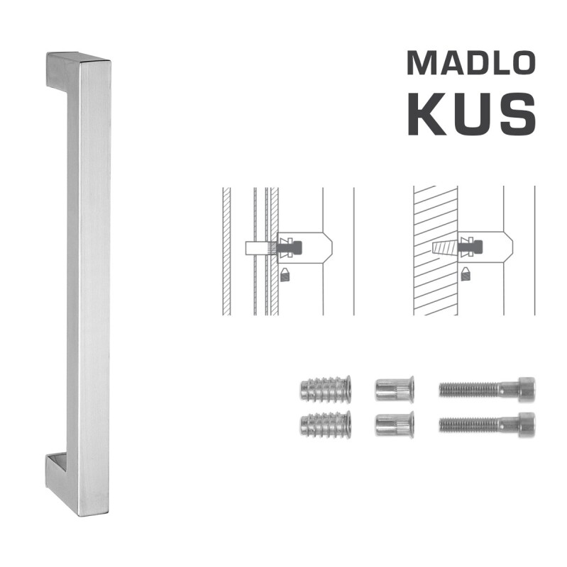 KLJUKA MP koda K02K 25x25 mm SP - kos (BN - Brušeno nerjaveče jeklo)