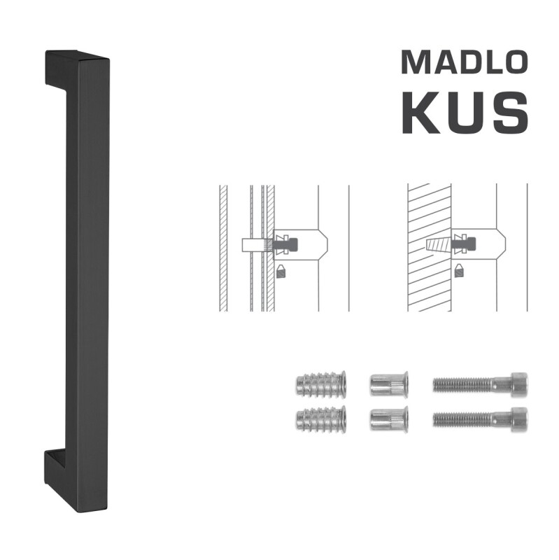 KLJUKA MP koda K02K 25x25 mm SP - kos (BS - črna mat)