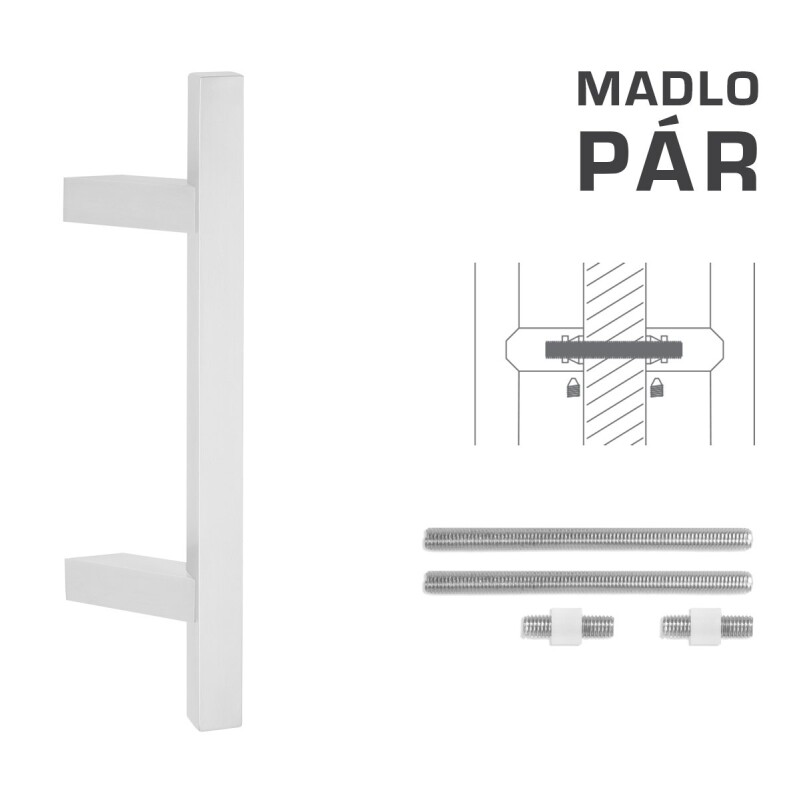 KLJUKA MP koda K31Z 25x25 mm UN - par (WS - Bela mat)