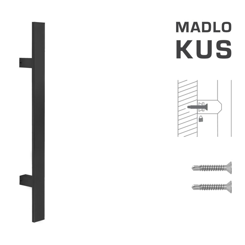 KLJUKA MP koda K41S 40x10 mm ST - kos (BS - Mat črna)