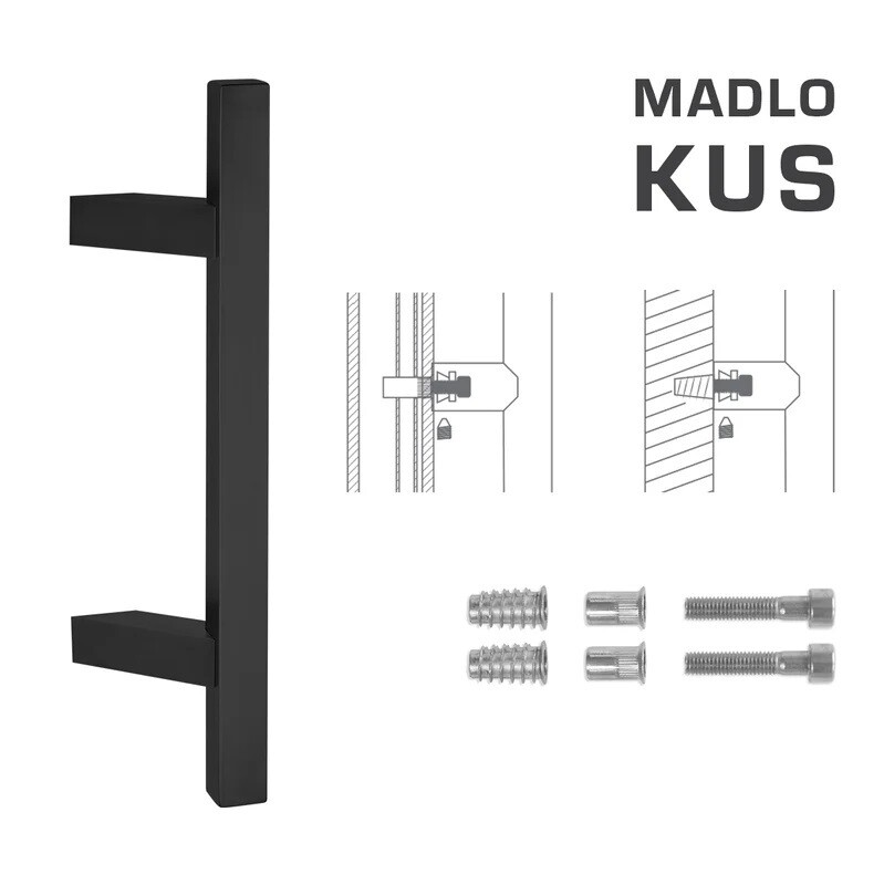 KLJUKA MP koda K31Z 25x25 mm SP - kos (BS - Mat črna)