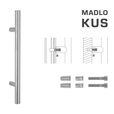 KLJUKA MP koda K00 Ø 30 mm SP (BN - Brušeno nerjaveče jeklo) - kos