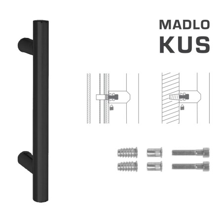 ROČAJ MP koda K00 Ø 25 mm SP - kos (BS - Mat črna)