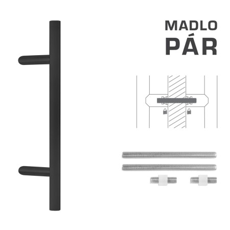 KLJUKA MP koda K10 Ø 30 mm UN - par (BS - črna mat)