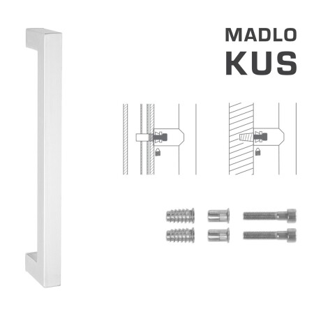 KLJUKA MP koda K02K 25x25 mm SP - kos (WS - Bela mat)