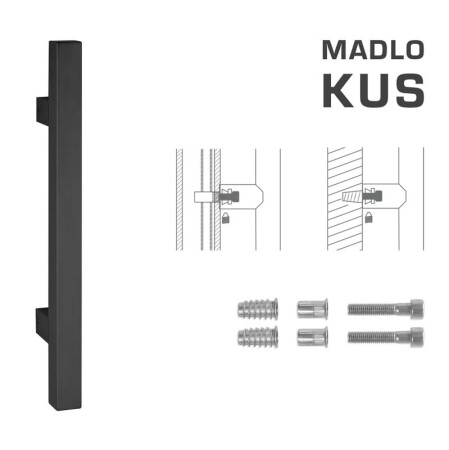 KLJUKA MP koda K31 25x25 mm SP - kos (BS - Mat črna)