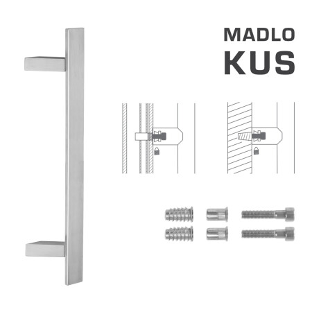 KLJUKA MP koda K41Z 40x10 mm SP - kos (BN - Brušeno nerjaveče jeklo)