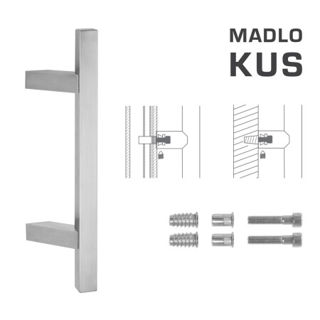 KLJUKA MP koda K31Z 25x25 mm SP - kos (BN - Brušeno nerjaveče jeklo)