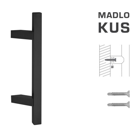 KLJUKA MP koda K31Z 25x25 mm ST - kos (BS - črna mat)