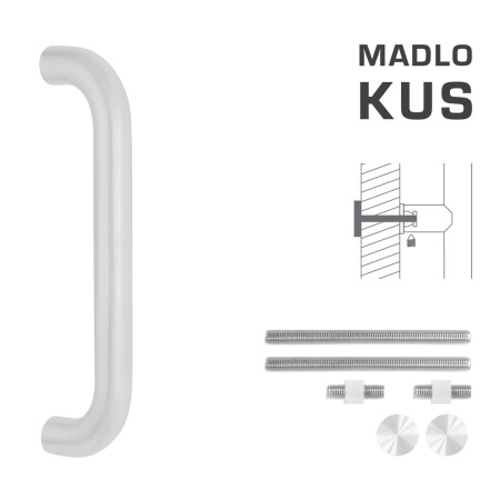 KLJUKA MP koda K01 Ø 32 mm UN - kos (WS - Bela mat)