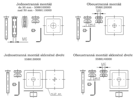 Kljuka za vrata ROSTEX OMEGA (MAT INOX)