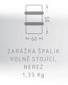 Talni omejevalnik ACT Prostostoječi blok (NERJAVEČE JEKLO)