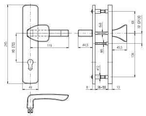 Varnostna armatura ROSTEX BK 802 ASTRA (TITAN GOLD)