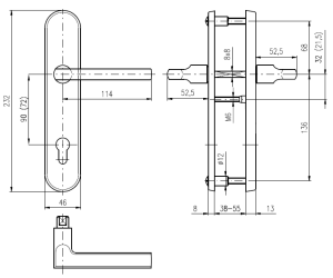 Varnostna armatura ROSTEX BK 807/O BRIT (MAT NERJAVEČE JEKLO)