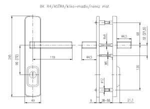 Varnostna armatura ROSTEX BK R4 ASTRA 3. razred (KROM NERJAVEČE JEKLO)