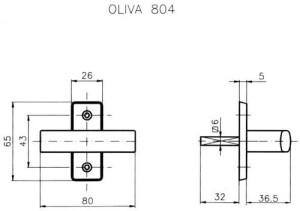 Okno olivno ROSTEX 804 (KROM NERJAVEČE JEKLO)