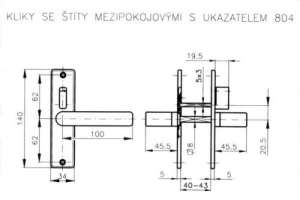 Medsobno gradbeno okovje ROSTEX 804 (SIJOČI KROM - NERJAVEČE JEKLO)