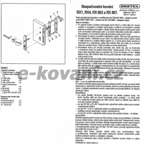 Varnostna armatura ROSTEX BK RX 1 ASTRA 3. razred (KROM-NERJAVEČE JEKLO)