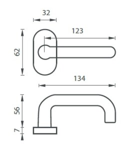 Vratno okovje MP Coslan-R oval (F1)