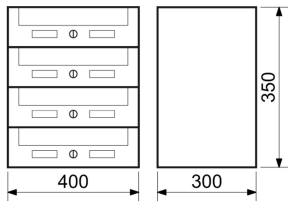 Nabiralnik RICHTER BK02-4 (SREBRN)