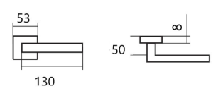 Okovje za vrata TWIN LEKO CUBOID HR H 1682 KOVINSKO (E EN 1906 razred 3)