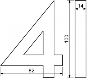 Hišne številke RICHTER 3D (ALUMINIJ)