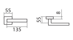 Okovje za vrata TWIN BLOCK HR H 1807 M3 (E)