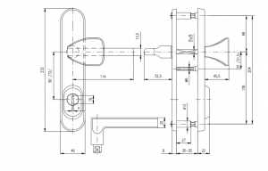 Varnostna armatura ROSTEX BK R1/O BRIT (INOX MAT TITAN)