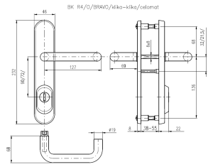 Varnostna armatura ROSTEX BK R4/O BRAVO (INOX MAT TITAN)