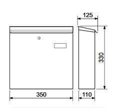 Poštni nabiralnik RICHTER BK203 (inox)