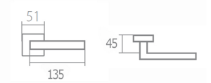 Okovje za vrata TWIN ARIA P 710 (CH-SAT)