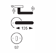 Okovje za vrata Lienbacher Metro III (mat inox)