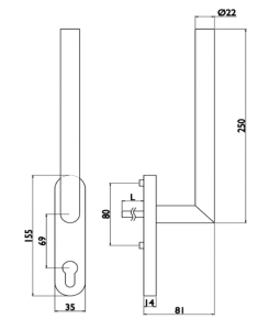 Okensko okovje TWIN HS PORTAL VISION 1802 (E)