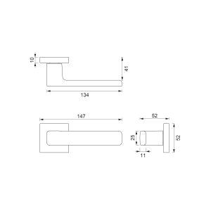 Vratno okovje MP CE - FLAT - HR (T - Titanium)